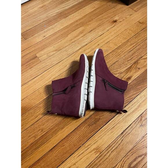 ZEROGRAND Sneakers high top Waterproof Zip Bootie Winetasting Nubuck active 8.5 - Picture 4 of 7